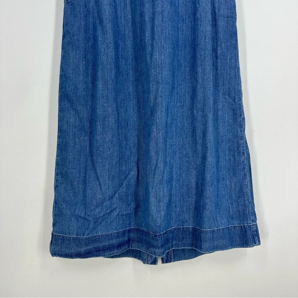 Madewell Blue Denim Midi Dress - Picture 3 of 10
